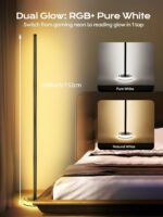 Smart Corner Floor Lamp, RGBICW LED Standing Lamp with App Control, 16 Million C... - Image 6