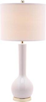 SAFAVIEH Lighting Collection Mae Long Neck Modern Contemporary White Ceramic 31-... - Image 5