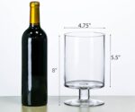 CYS EXCEL Glass Hurricane Pillar Candle Holder (H:8" W:4.75") | Multiple Size Ch... - Image 4