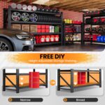 71”W Garage Shelving Units, 5000LBS Storage Shelves Heavy Duty, 24" Deep Metal S... - Image 5