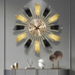 Wall Clock Ins Style Modern Luxury Living Room Home Decoration Sofa Background S... - Image 3