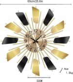 Wall Clock Ins Style Modern Luxury Living Room Home Decoration Sofa Background S... - Image 6