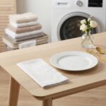 Palisa White Polyester Cloth Dinner Napkins with Hemstitched Design Pack of 12 |... - Image 7