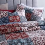 Secgo Queen Comforter Set for Bed - 100% Cotton Quilts Queen Size, Burgundy Beds... - Image 3