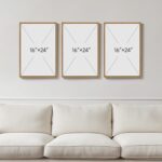 Framed Neutral Tree Set of 3 Wall Art Bedroom, Abstract Modern Rustic Landscape ... - Image 5