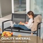 Devoko Outdoor Furniture Set 4 Piece Patio Conversation Sets Porch Furniture wit... - Image 4