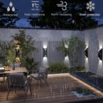 rosykite 22W Dimmable LED Outdoor Wall Sconce,Modern Up Down Porch Lights 2700K ... - Image 6