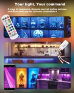 Cefrank RGB LED Puck Lights with Remote & App Control, Color Changing Under Cabi... - Image 4
