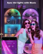 Cefrank RGB LED Puck Lights with Remote & App Control, Color Changing Under Cabi... - Image 6