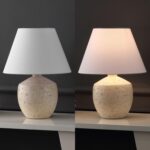 JONATHAN Y 18" Cream Modern Concrete Effect Table Lamp Set of 2, Scandinavian Be... - Image 5