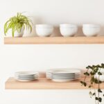 Amazon Basics Porcelain Dinnerware Set, Microwave and Dishwasher Safe, Service f... - Image 4
