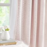WEST LAKE Pink Bailey Pinch Pleat Full Blackout Curtains 102 Inches with Liners,... - Image 3