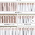 WEST LAKE Pink Bailey Pinch Pleat Full Blackout Curtains 102 Inches with Liners,... - Image 4