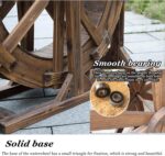 Water Wheel Fountain, Outdoor Decorative Water Feature for Garden, Balcony, and ... - Image 5