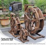 Water Wheel Fountain, Outdoor Decorative Water Feature for Garden, Balcony, and ... - Image 6
