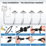 ZZXX All-in-One Low Voltage Landscape Lighting Kit 12-Pathway Lights with 96W Tr... - Image 7