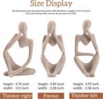 Thinker Statues and Sculptures,Sandstone Resin Thinker Statue Ornaments, Abstrac... - Image 4