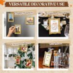 Wonderjune 20 Pcs Vintage Mini Picture Frames for 2.5"x3.5" Wallet Size Picture ... - Image 5