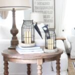 Rustic Wire Metal Cloche Set of 2 Candle Lantern Decorative Indoor Outdoor Vinta... - Image 7