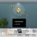 FLEBLE Wall Clocks for Living Room Decor Large Wall Clock Battery Operated 24" S... - Image 5