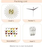 FLEBLE Wall Clocks for Living Room Decor Large Wall Clock Battery Operated 24" S... - Image 8