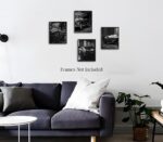 Car Poster Wall Art Prints,Black Car Canvas Wall Art,Modern Racing Car Poster Ci... - Image 5