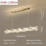 Long Strip LED Ceiling Chandelier Luxury Crystal Living Room Indoor Home Pendant... - Image 3