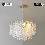 18-Inch Coastal Chandelier, 6-Light Gold Tree Branch Chandelier, Modern Foyer Be... - Image 3