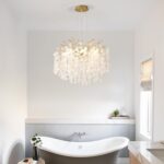 18-Inch Coastal Chandelier, 6-Light Gold Tree Branch Chandelier, Modern Foyer Be... - Image 7