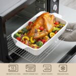 MALACASA Casserole Dishes for Oven, Porcelain Baking Dishes, Ceramic Bakeware Se... - Image 6