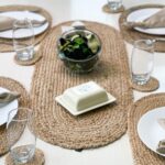 Chardin home Jute Braided Oval Table Runner | Boho Table Runner | Artisanal Cent... - Image 3