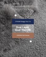 Pawque Faux Fur Throw Blankets for Couch, Sherpa Fleece Warm Super Soft Fuzzy Fl... - Image 3