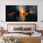 Canvas Wall Art Decor Modern Black Wall Art Prints Abstract Gold Wall Art Decora... - Image 4
