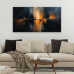 Canvas Wall Art Decor Modern Black Wall Art Prints Abstract Gold Wall Art Decora... - Image 5