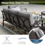 RoyalCraft Outdoor Patio Furniture Set, 7 Seats Outdoor Patio Set with 4" Thick ... - Image 6