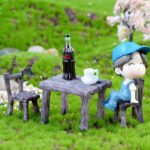 Cayway 17 PCS Miniature Garden Ornaments, Miniature Garden Table and Chairs Set,... - Image 4