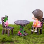 Cayway 17 PCS Miniature Garden Ornaments, Miniature Garden Table and Chairs Set,... - Image 6