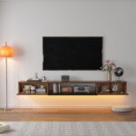 FurniNova 47" Floating TV Stand for 32 43 50 inch TV,Wall Mounted Media Console ... - Image 6