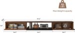 FurniNova 47" Floating TV Stand for 32 43 50 inch TV,Wall Mounted Media Console ... - Image 7