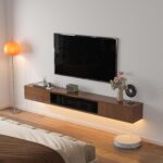 FurniNova 47" Floating TV Stand for 32 43 50 inch TV,Wall Mounted Media Console ... - Image 10