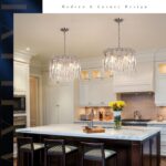 A AXILIXI Round Crystal Chandelier Modern 20" Drum Chandelier with Chain Chrome ... - Image 7