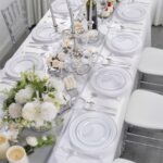 WELLIFE 600 PCS Silver Disposable Dinnerware Set for 100 Guests, Wedding Recepti... - Image 5
