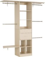 VEVOR Closet System with 2 Drawers, Adjustable Height Wooden Closet Organizers, ... - Image 9
