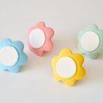 Colorful Ceramic Candlestick Holders Set of 4, Cute Easter Taper Candle Holders ... - Image 9