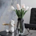 Modern Decorative Vase, Unique Crystal Vase, Minimalist Floral Vase, Light Luxur... - Image 4