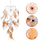 VICASKY Handmade Large Plume Wall Hanging Pendant, Beige and Camel Color, Home D... - Image 9