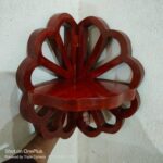 Corner Flower Designer Wall Shelf Wood Carving Wall Bracket Wall Hanging Handmad... - Image 4