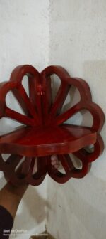 Corner Flower Designer Wall Shelf Wood Carving Wall Bracket Wall Hanging Handmad... - Image 5