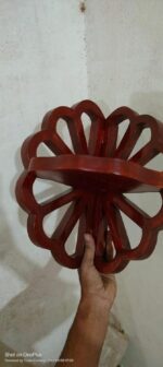 Corner Flower Designer Wall Shelf Wood Carving Wall Bracket Wall Hanging Handmad... - Image 6