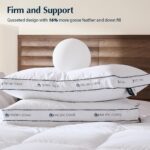 Pacific Coast Goose Feather and Down Firm Bed Pillows Standard Size Set of 2 wit... - Image 3